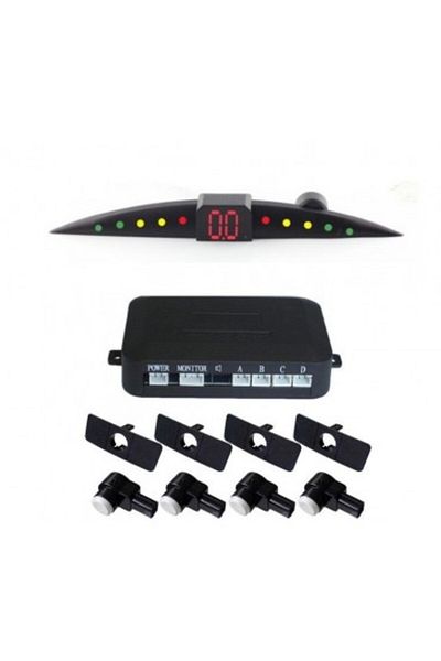 Xenon Bright Senzori de parcare cu afișaj LED S301 Ultra subțire tip OEM 16,5 mm argintii