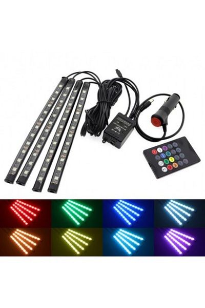Xenon Bright Kit 4 RGB Ambient Lights with remote control, 12V, 12 LED, 22 cm LAL-12
