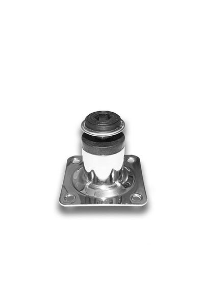 prokarpfishig Set 4 Picioare Mobilier H:50 Mm, Ø30 Mm, Cromat Lucios