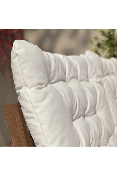 IKEA KUDDARNA dış mekan sırt minderi, açık gri-bej, 62x44 cm