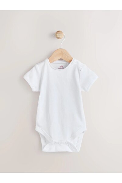 Next Baby 100% Cotton Red Boat Patterned Short Sleeved Overall Bodysuit Set