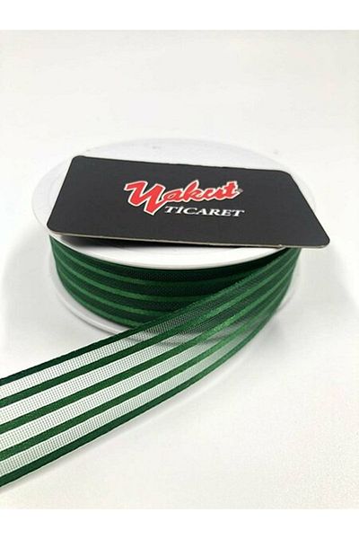 Fiyonks Atölye Bohça Ornament Dowry Bride 20 Meters Striped Organza Ribbon Design Ribbon