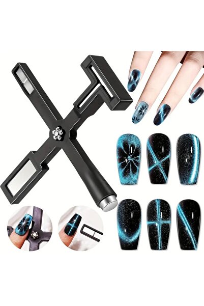 aba nails Kedi Gözü Oje 5i Bir Arada Mıknatıs Cat Eye Magnet