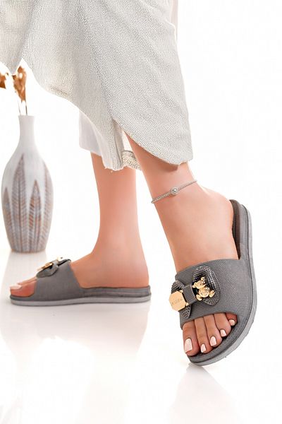 Modafırsat Women's Slippers Non-Slip Waterproof Stylish Home Out Beach Summer Daily Slippers