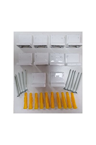 KOÇTAŞ Nsp Dolap Aski Elemani 10 Adet - Dolap Duvar Montaj Aparati Beyaz +Mon...