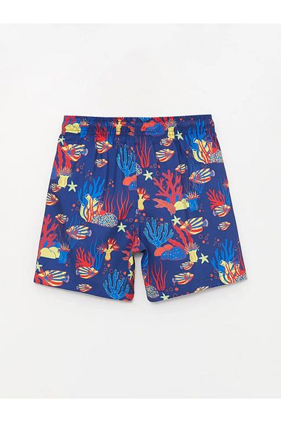 LC Waikiki Lcw Eco Blue Elastic Waist Quick Dry Boys Swim Shorts
