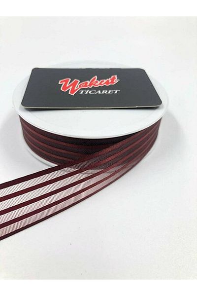 Fiyonks Atölye Bohça Ornament Dowry Bride 20 Meters Striped Organza Ribbon Design Ribbon
