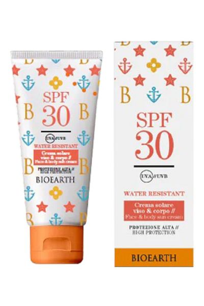 Bioearth Sunscreen SPF 30, face and body, water resistant, 100ml - Bioearth