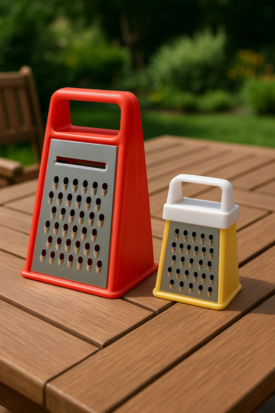 Metler 2-Piece Grater Set Large Size Grater + Mini Garlic Grater Practical Us...