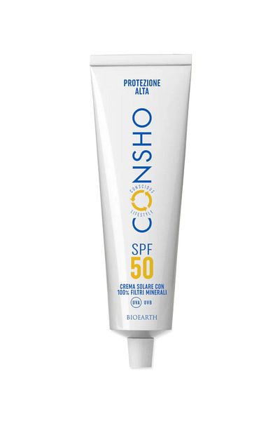 Bioearth Sunscreen SPF 50 with mineral filters, 100ml - Consho Bioearth
