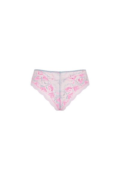 Feu De Elu Blume Turquoise Satin Lace Detailed Slip