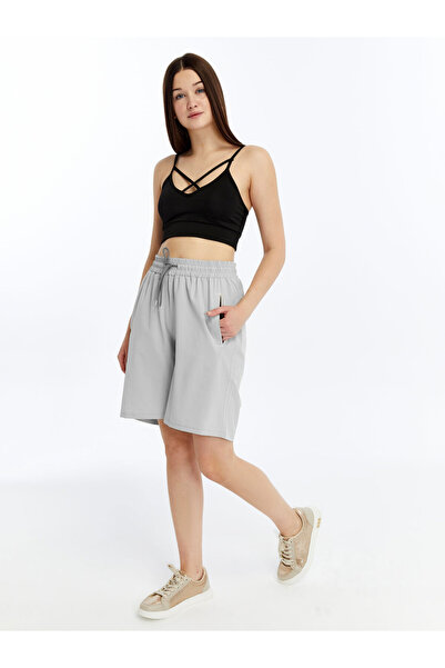 KRAVEN Women's Parachute Fabric Quick Dry Thin (Woven) Sports Bermuda Shorts with Hidden Zipper Pocket