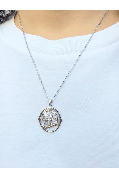 Alexis Carrel Zircon Stone Tiger Necklace