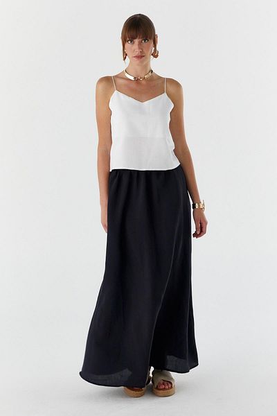 Shopping Shop Linen blouse with rope strap ecru