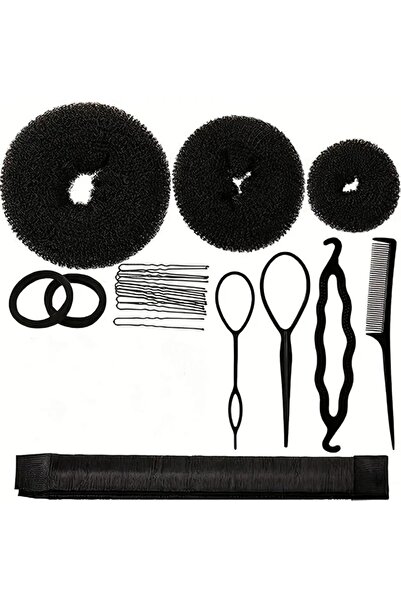 MutluBiDünya Kadın Toka Seti Topuz Yapma Seti