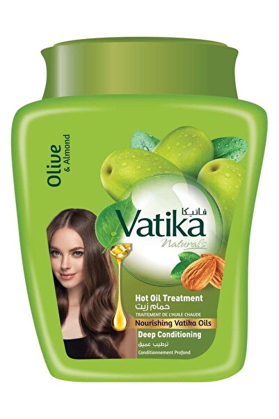 Vatika Naturals حمام زيت فاتيكا بالزيتون واللوز 500 جرام