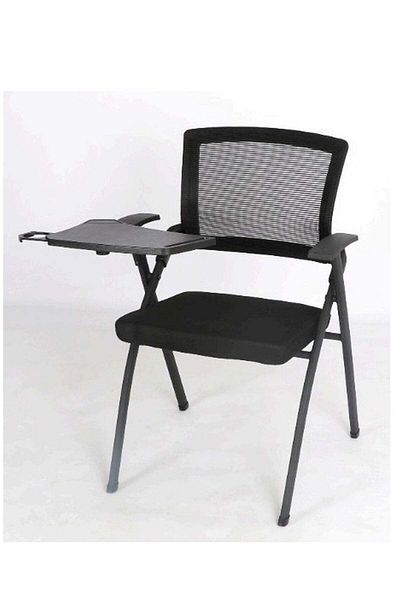 Generic Black school study chair with side table