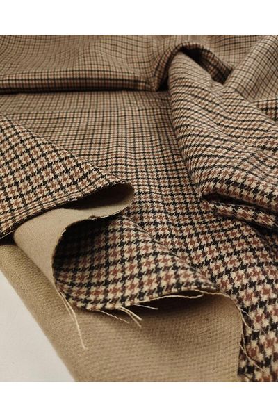 Kumaş Parça Synthetic Viscose Woven in Coffee Black Colors (Width 150 cm X Length 210 cm)