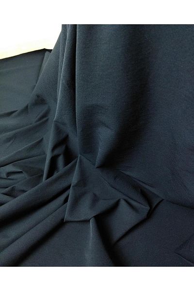 Kumaş Parça Longitudinal Stretchy Gabardine in Black Color (Width 150 cm X Length 140 cm)