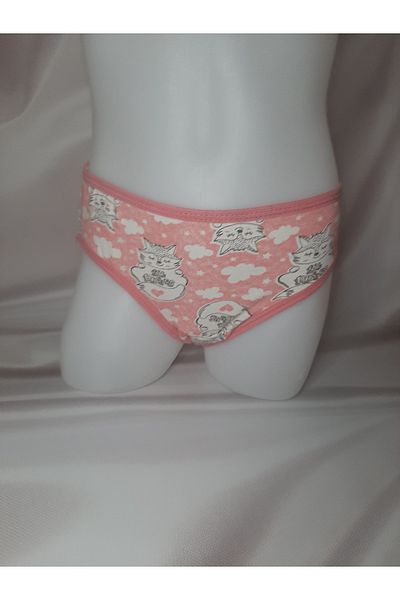 Butik Comfortable and Convenient Girl's Panties with Light Pink Pattern Lycra