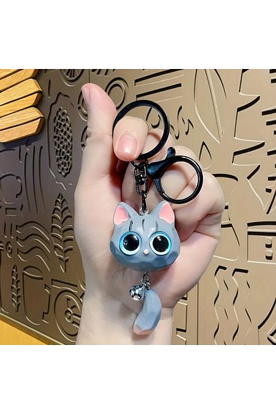 North 3D Cute Cat Eye Keychain