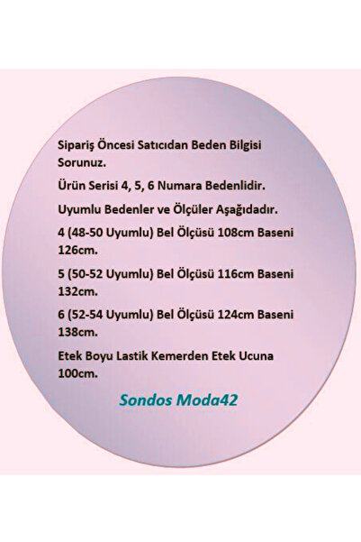 HESNA Women's Battal Size 8 Piece Quality Elastic Black Skirt Pattern 05