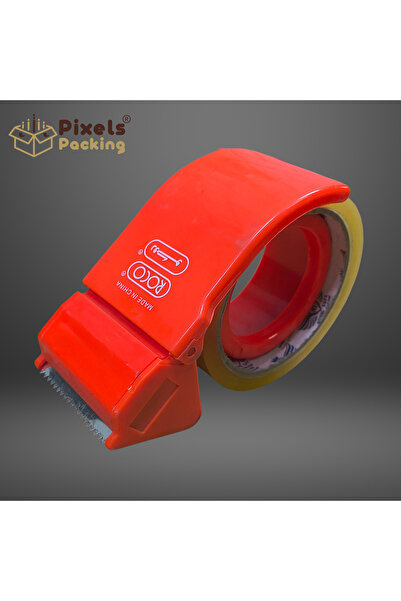 PixelsPacking PixelsPacking Orange Tape Cutter, Tape Cutter, Tape Dispenser