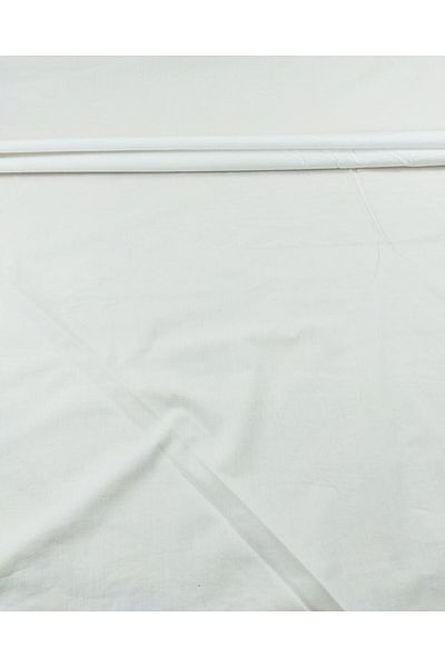 Kumaş Parça Cotton Poplin in White Color (Width 150 cm X Length 220 cm)