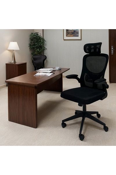 Ch Swivel mesh office chair with moving handle