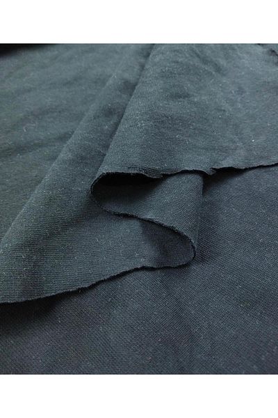 Kumaş Parça Black Interlock Steel Knitted (Width 170 cm X Length 290 cm)