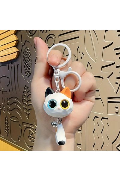 North 3D Cute Cat Eye Keychain