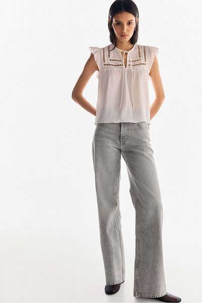 H&M Wide High Jeans