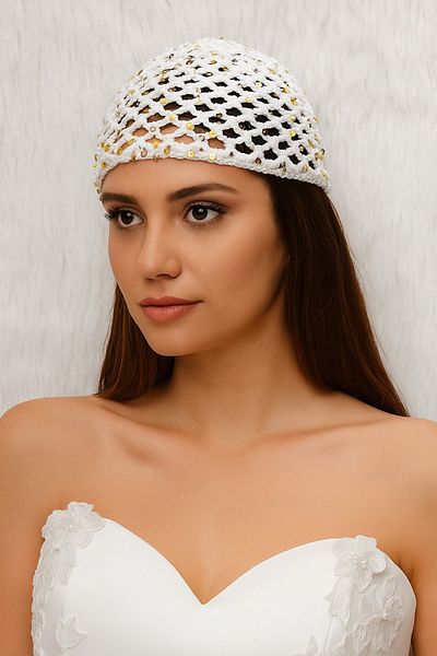 HAPPY HANDMADE Mesh Cap/Summer Hat/Cleopatra Hat/Mesh Hat/New Trend