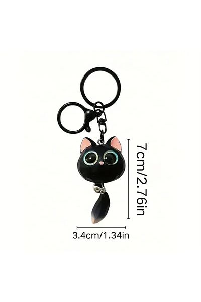 North 3D Cute Cat Eye Keychain