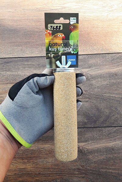 Vixpet Venty 15 cm - Diameter 40 mm Sandy Pedicure Parrot Perch - Macaw, Cockatoo, Jako, Amazon, Ectus, Kayak