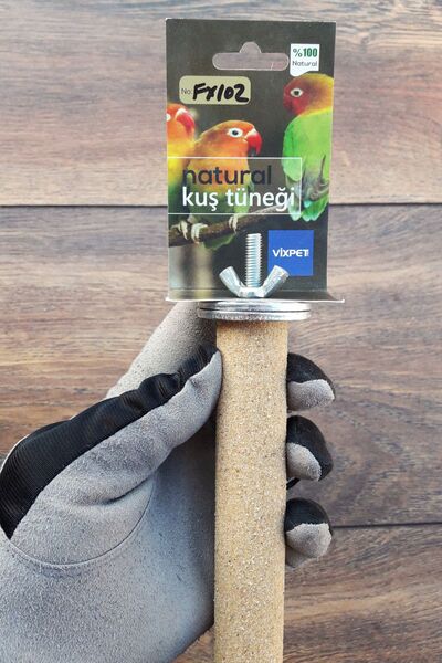 Vixpet Venty 35 cm - Diameter 25 mm Sandy Pedicure Parrot Perch - Jako, Amazon, Eblectus, Kayak, Alex, Konur