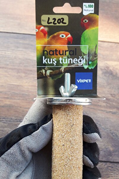Vixpet Venty 22.5 cm - Diameter 25 mm Sandy Pedicure Parrot Perch - Jako, Amazon, Eblectus, Kayak, Alex, Konur
