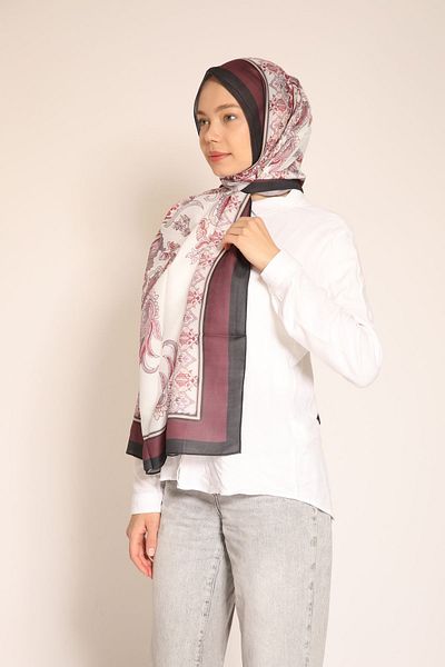 BERCHEM SCARF Baroque Style Soft Shawl – Modern Pastel Tone Women's Shawl