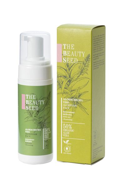 Bioearth Spuma demachianta cu aloe si galbenele, 150ml - The Beauty Seed Bioearth