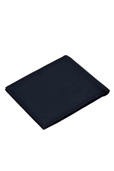 Micutz Men's Ergonomic Wallet Made of Genuine Leather: RELAXED, Blue Color
