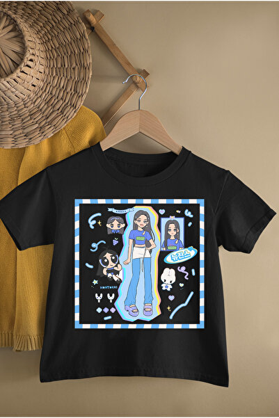 MAGORS NOI JEANS K-POP GRUP LOVELY MINJI TRIUC BUMBAC CU MÂNECI SCURTĂ TINERE...