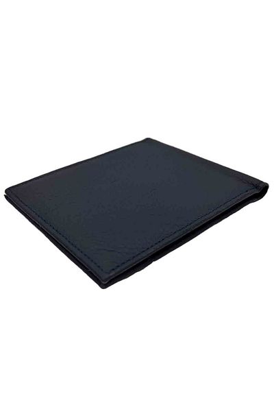 Micutz Men's Ergonomic Wallet Made of Genuine Leather: RELAXED, Blue Color