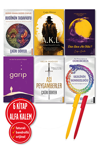 Destek Yayınları Alfa Kalem+ 6 Kitap Çağrı Dörter Yeni (Karanlık Lordu+Bugünü...