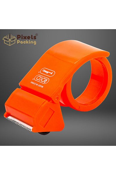 PixelsPacking 2 Pieces PixelsPacking Orange Tape Cutter, Tape Cutter, Tape Dispenser