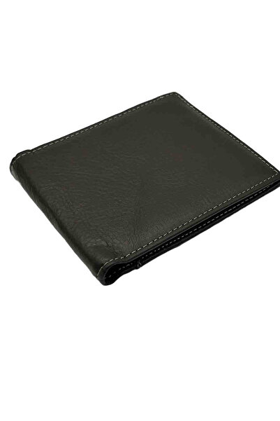 Micutz Men's Ergonomic Wallet Made of Genuine Leather: RELAXED, Gray Color