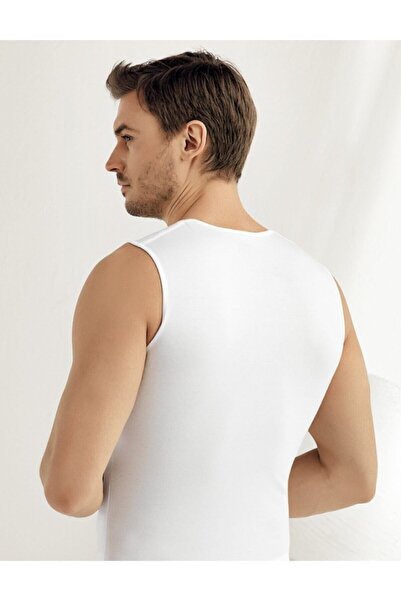 Şahinler Men's V-Neck Zero Sleeve Lycra Undershirt