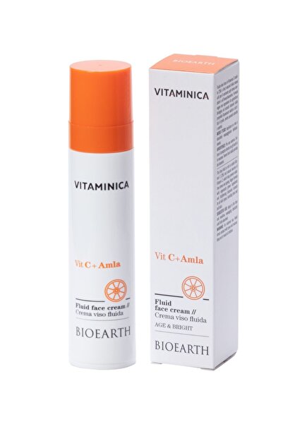 Bioearth Crema de fata cu Vitamina C si Amla, 50ml - Vitaminica Bioearth
