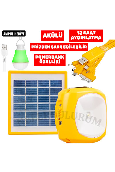 nelerbulurum GÜNEŞ ENERJİSİYLE ŞARJ OLAN VE AKÜLÜ POWERBANK OLABİLEN SOLAR IŞ...