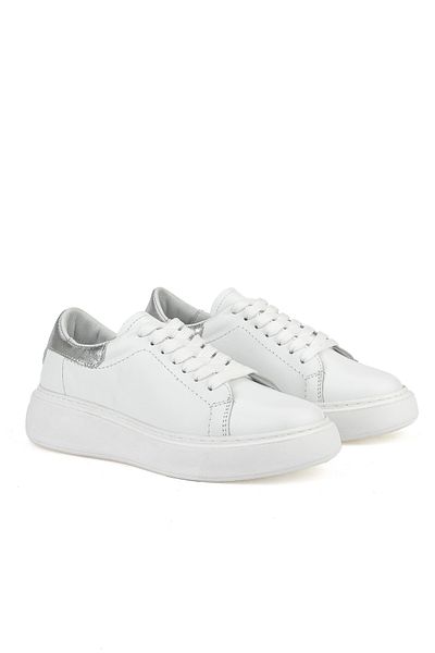 Ziya , Women's Genuine Leather Sneaker 1531050Z26802370K White