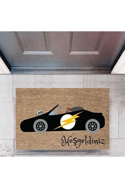 Mu Art Ahşap Bfs Door Mat Decorative Digital Printing Cars P-2696